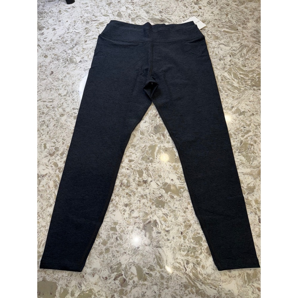 Beyond Yoga Womens layered High Waisted Spacedye Leggings black / black size XL